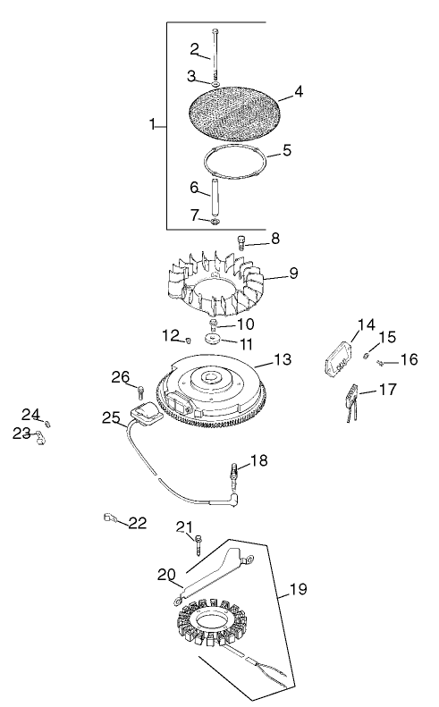 Ignition/Electrical Assembly Kohler CV23S PS75560