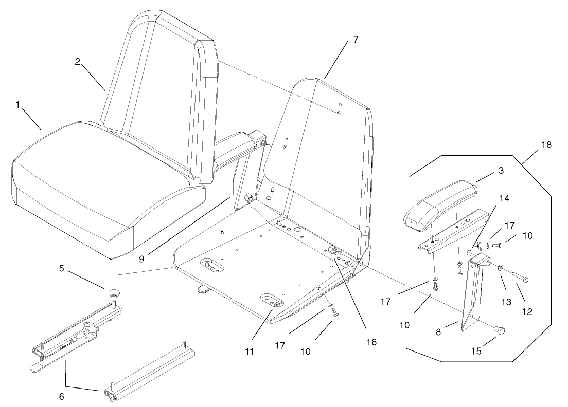 Seat Assembly No. 1-633705 (only on: 74236)