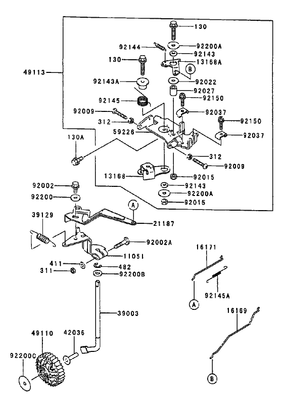 Control Equipment Assembly Kawasaki FD750D-AS03