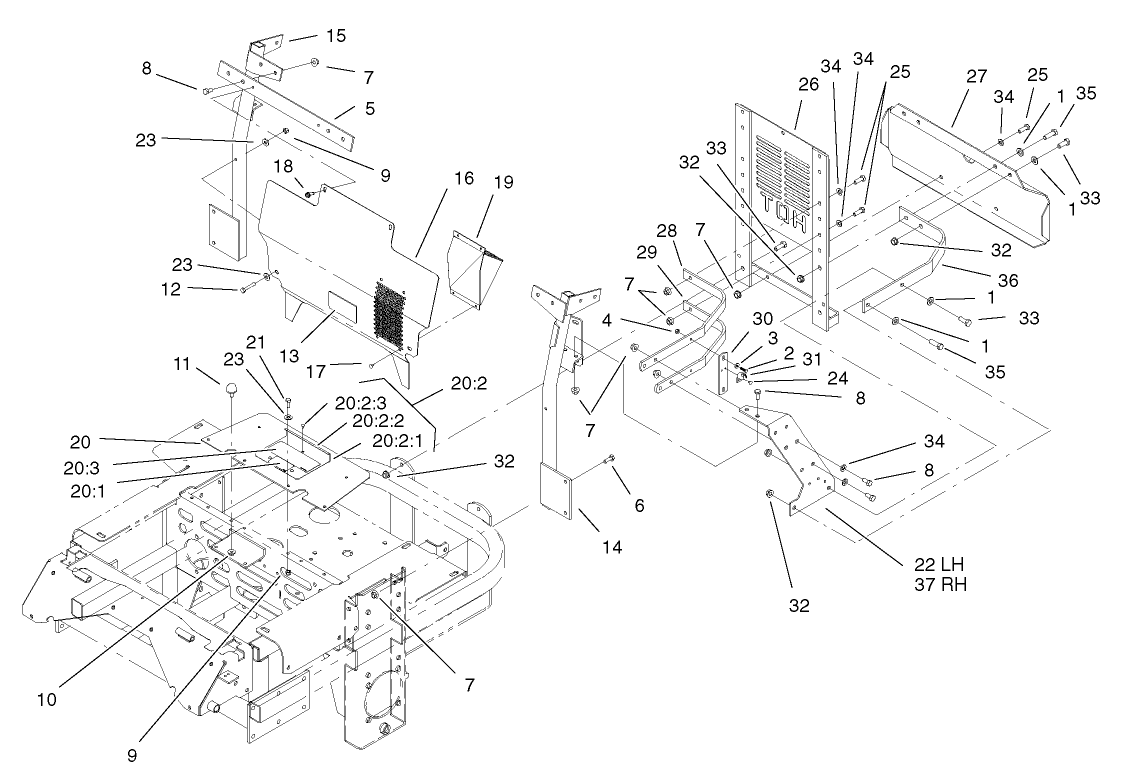 Cooling Mounting Frame Assembly