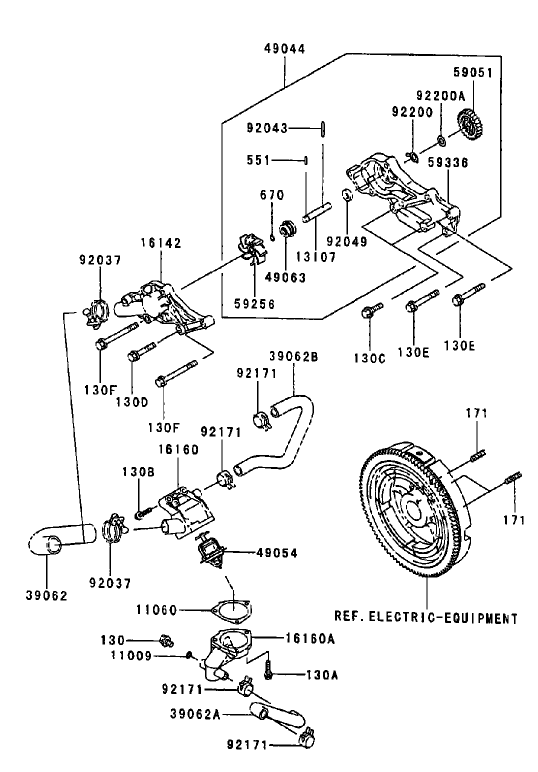 Cooling Equipment Assembly Kawasaki FD750D-AS03