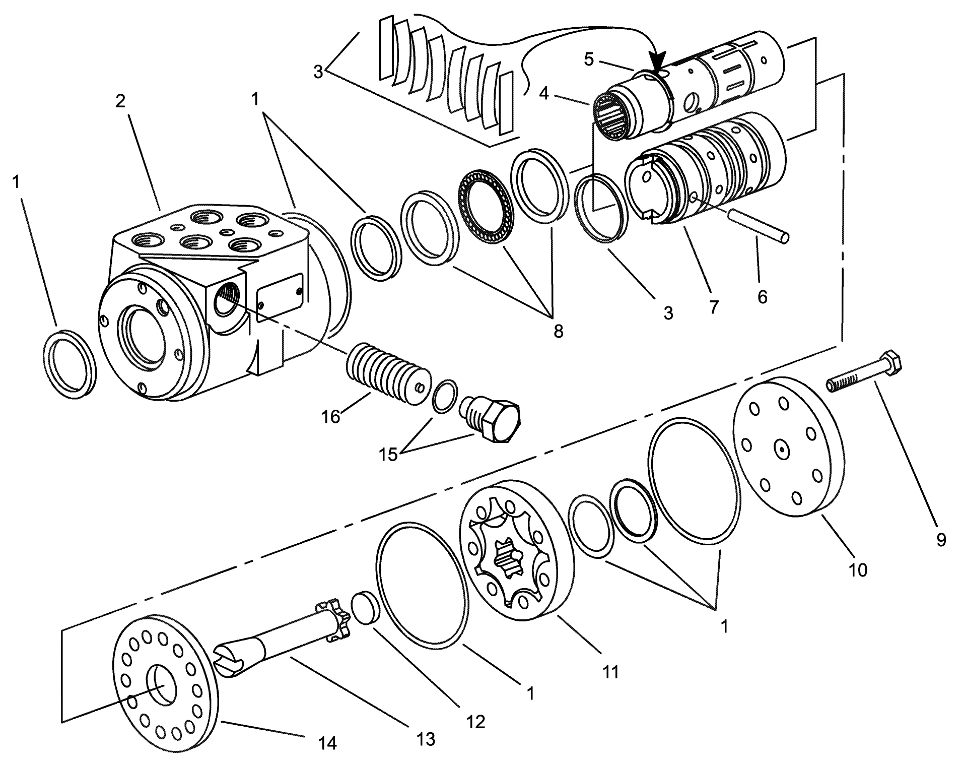 Steering Valve Assembly No. 104-2213