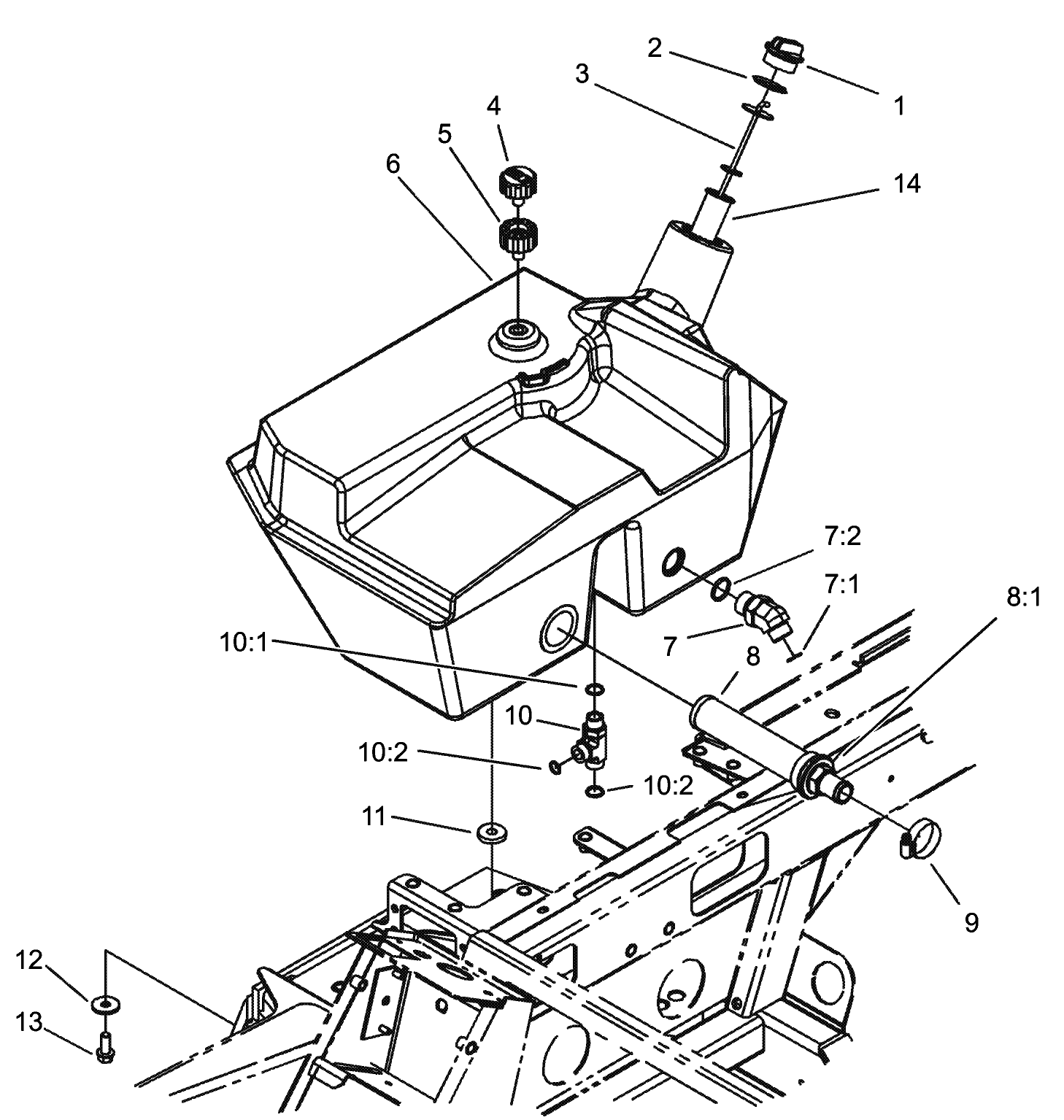 Hydraulic Filter and Reservoir Assembly
