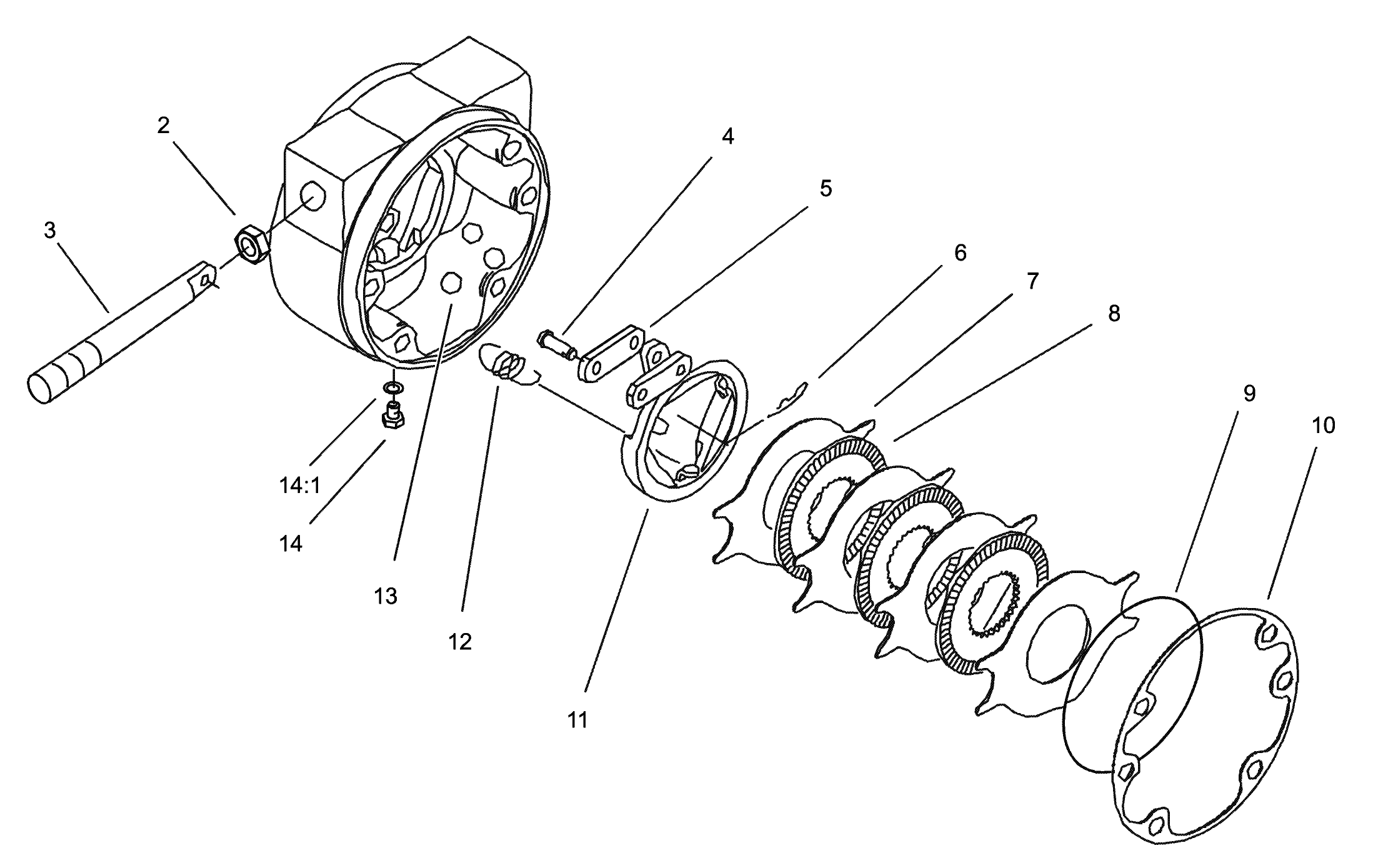 RH Brake Assembly No. 100-3069