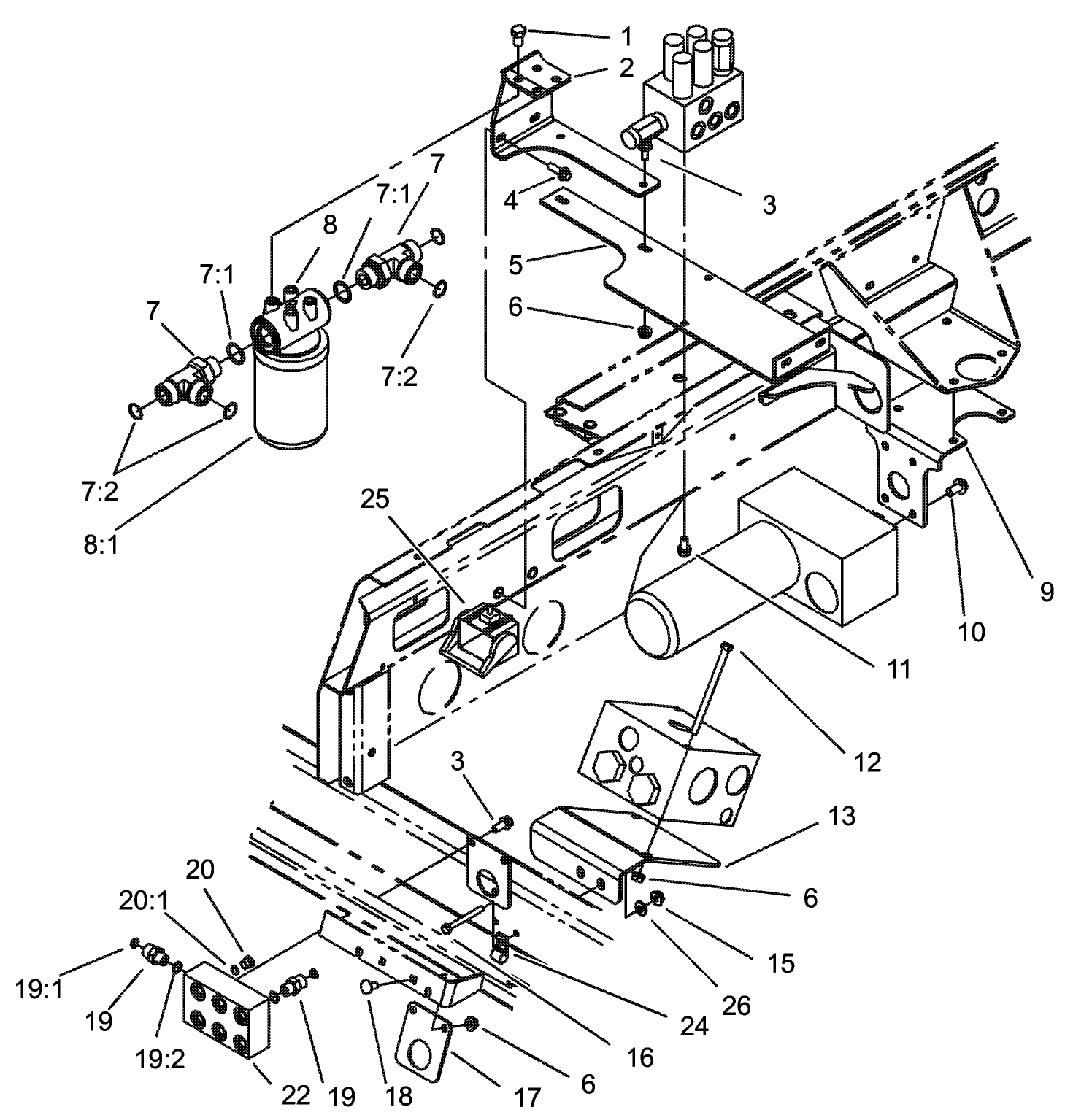 Manifold Mounting and Fitting Assembly