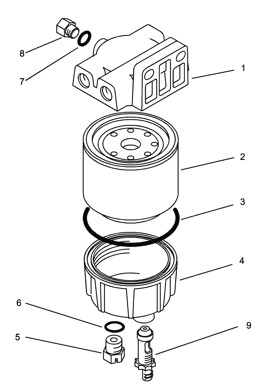 Water and Fuel Filter Assembly No. 98-9305