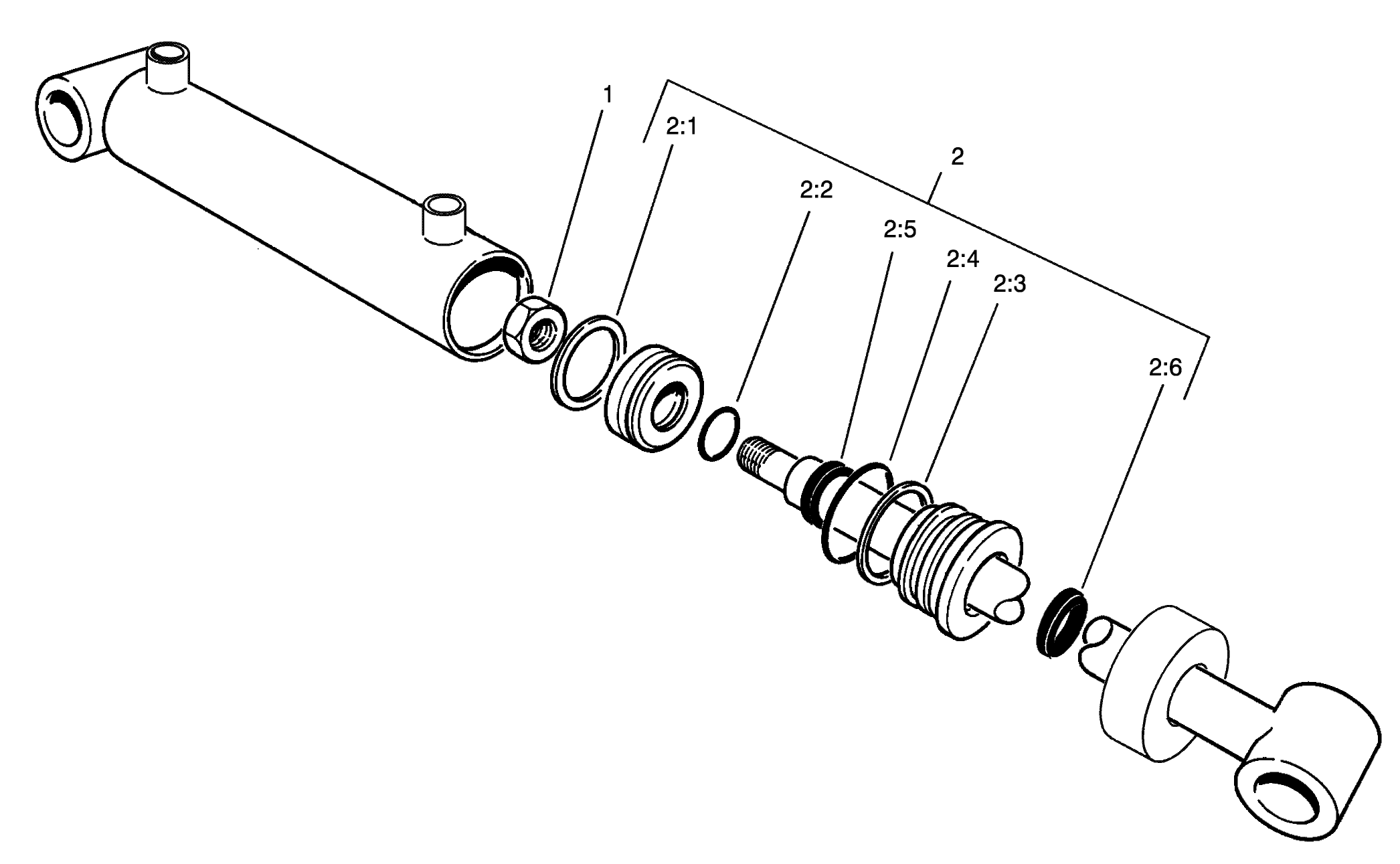 No. 4 and 5 Lift Cylinder Assembly No. 104-5527
