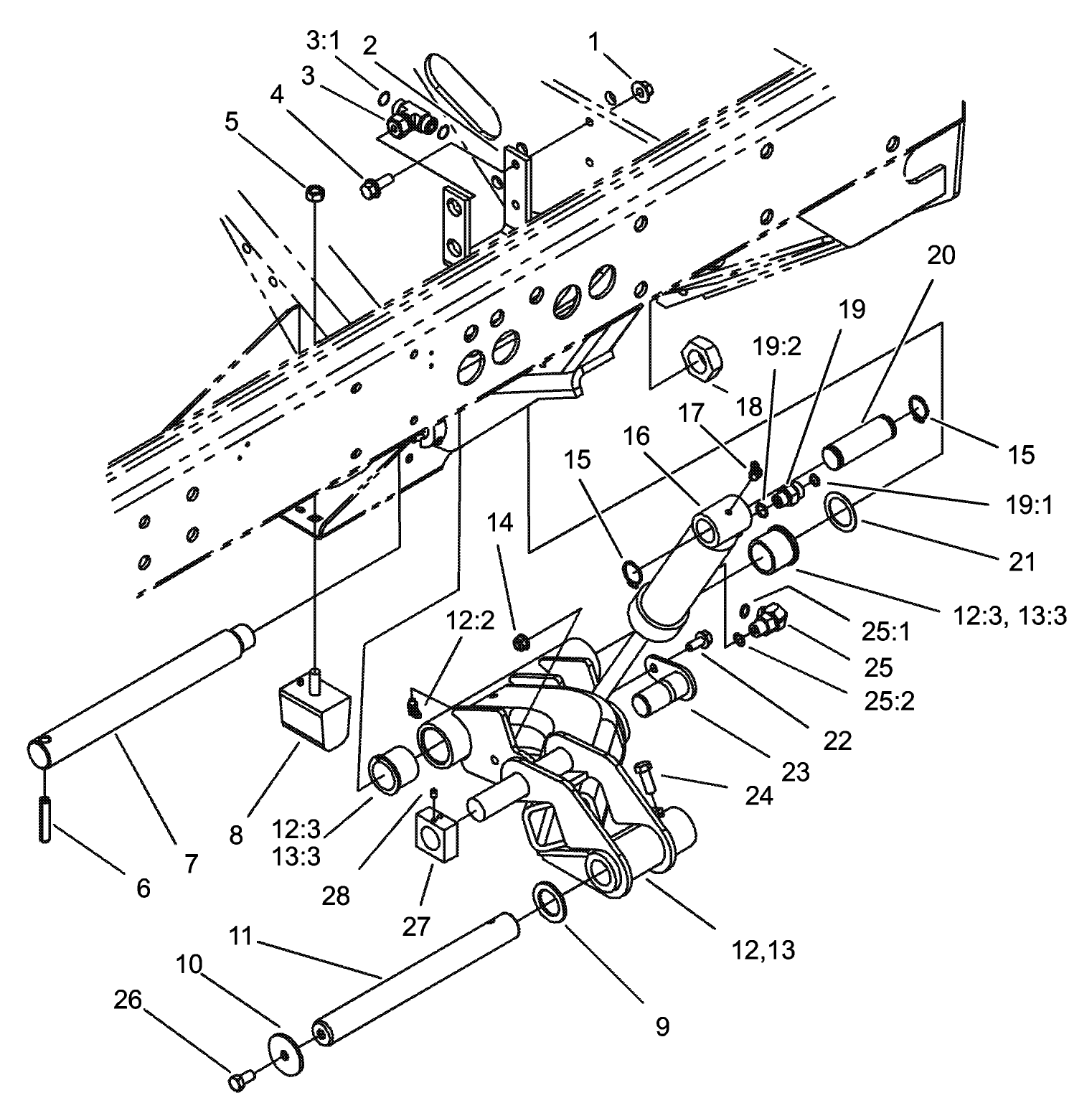 No. 2 and 3 Lift Arm Assembly