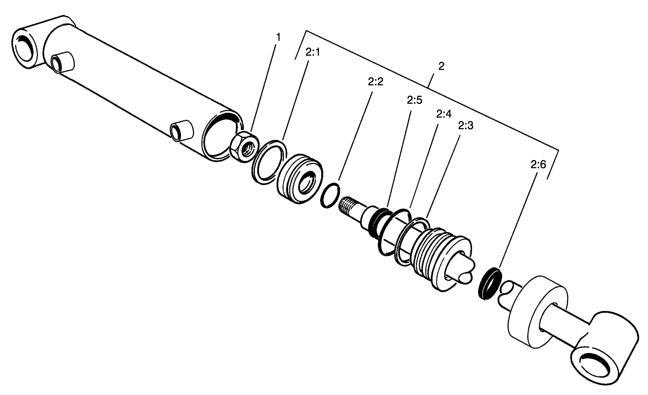 No. 2 and 3 Lift Cylinder Assembly No. 104-5526