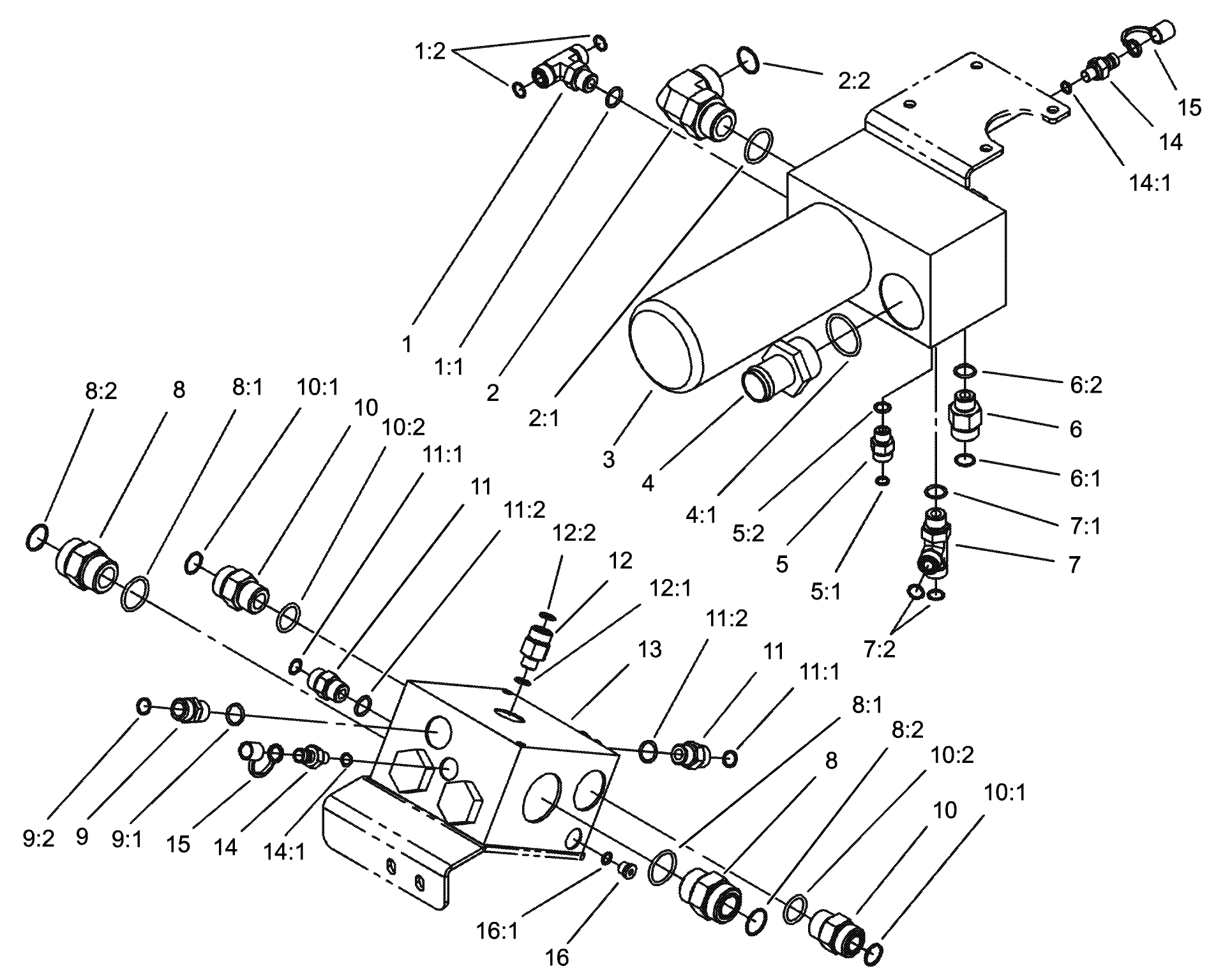 4 Wheel Drive Manifold and Filter Assembly