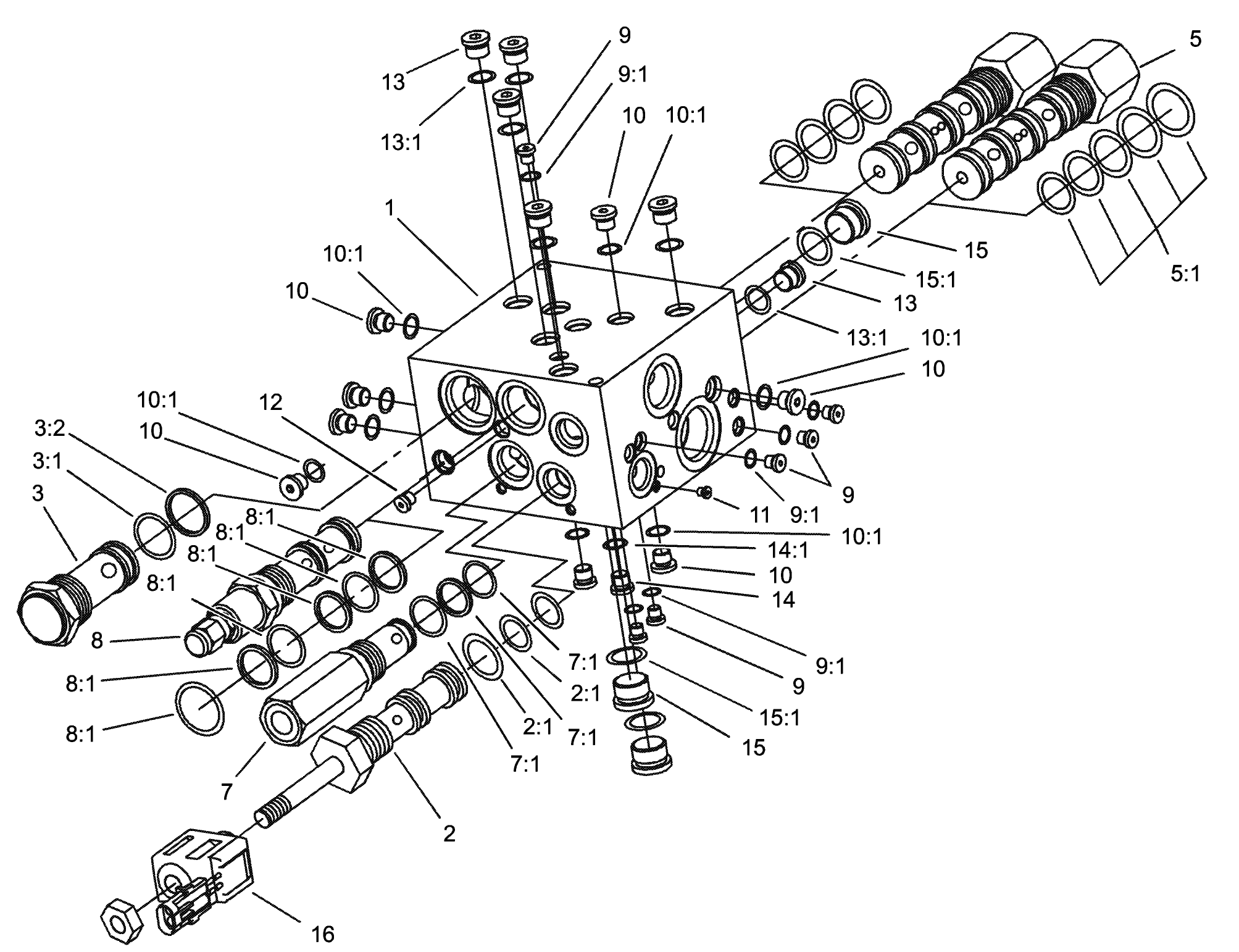 4 Wheel Drive Manifold Assembly No. 104-5496