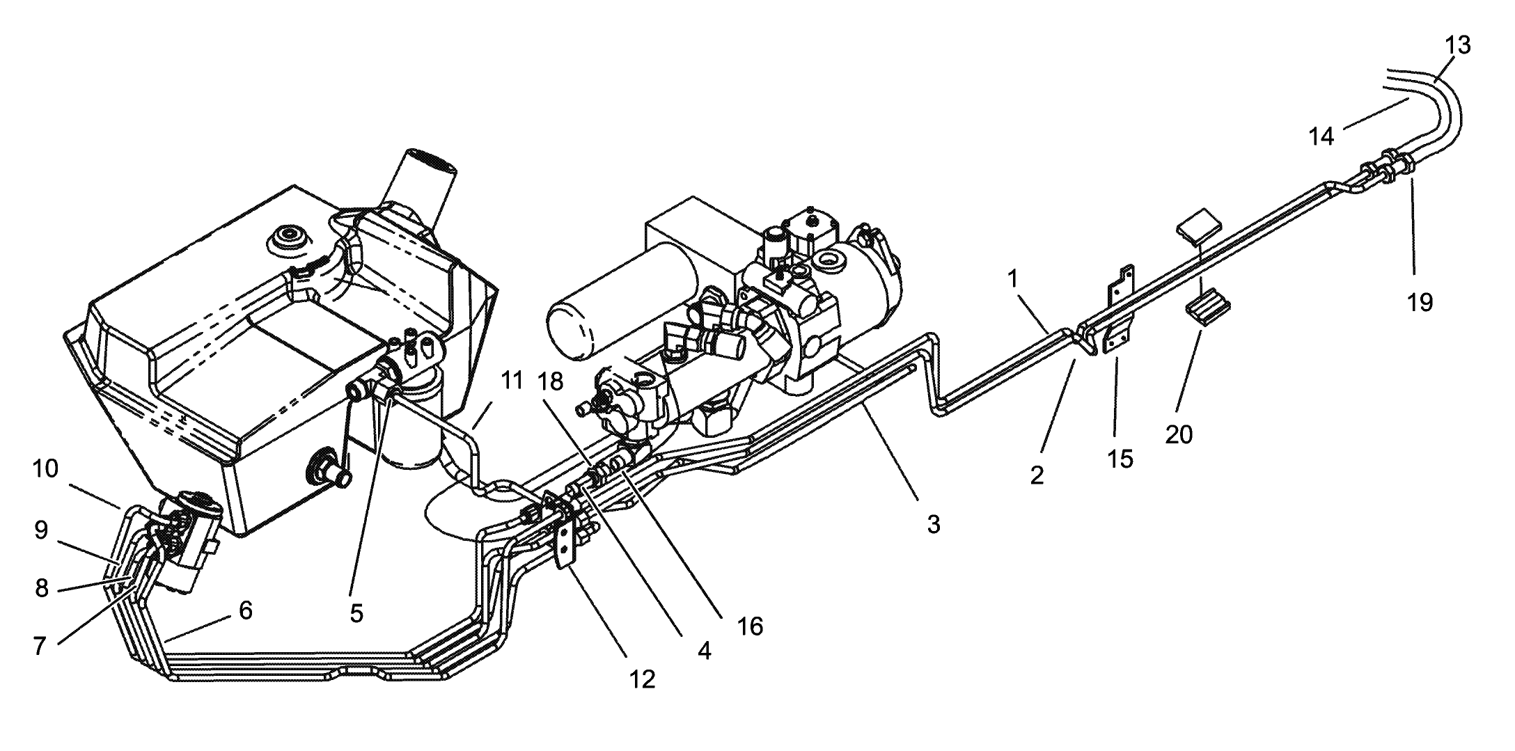 Steering Hydraulic Line Assembly