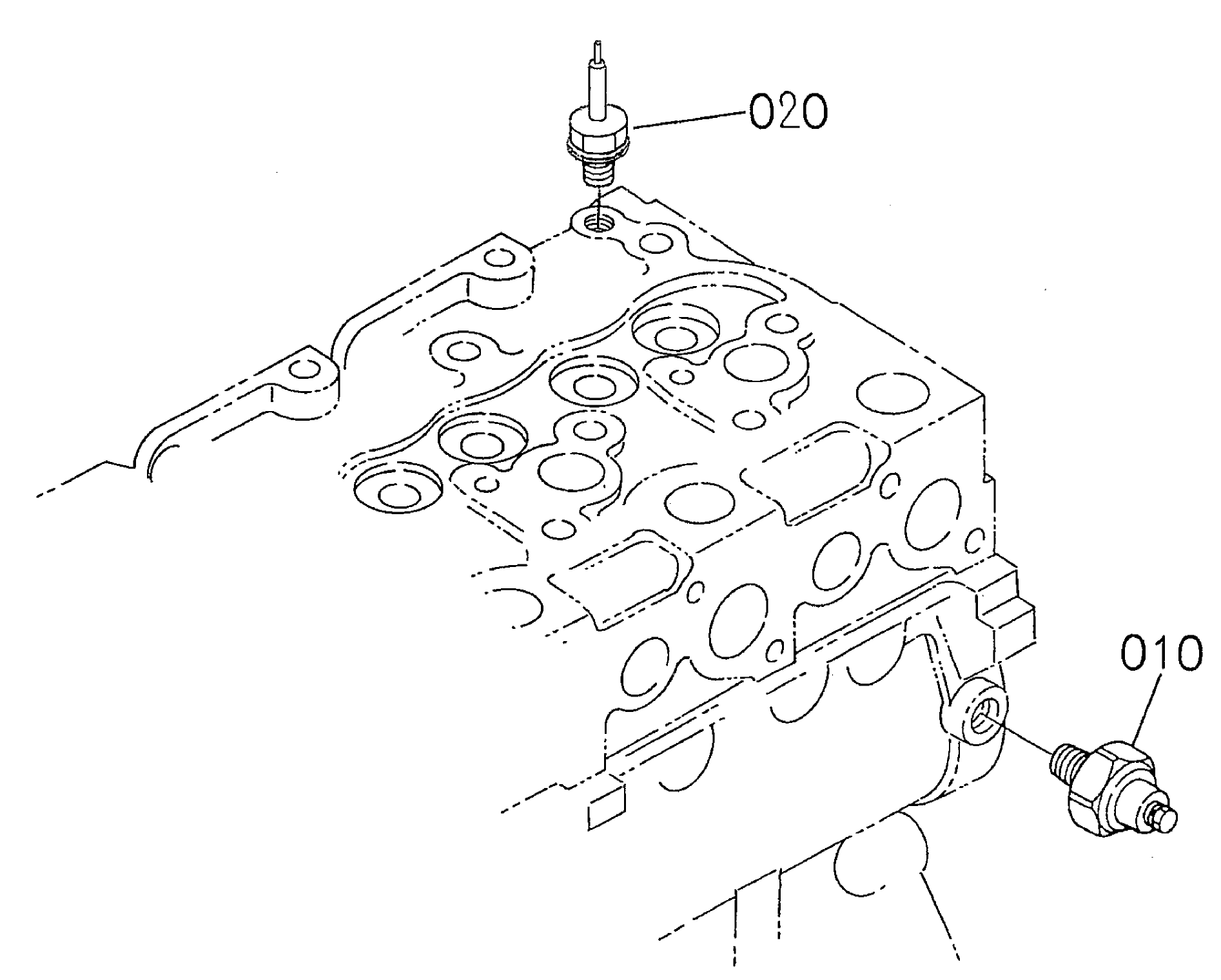 Oil Switch / Thermometer and Plug Assembly
