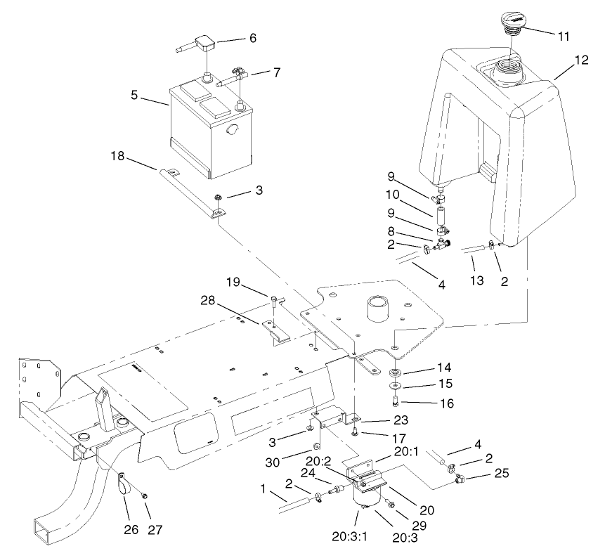 Fuel Tank and Filter Assembly