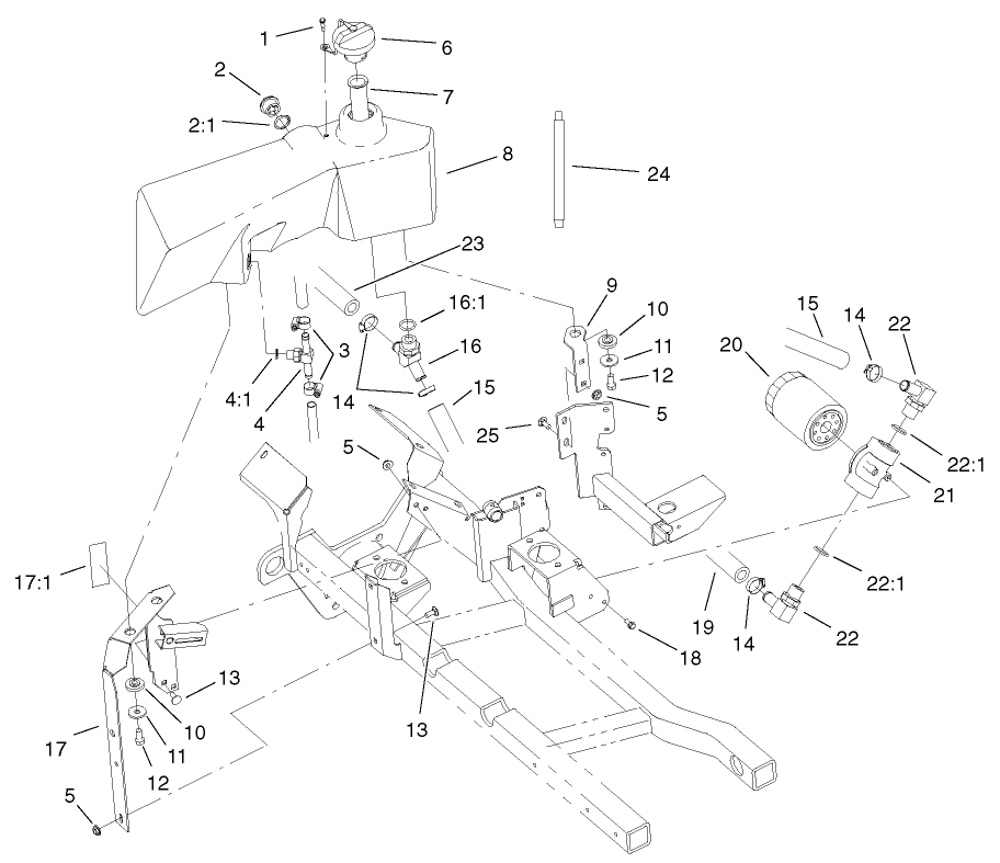 Hydraulic Tank and Filter Assembly