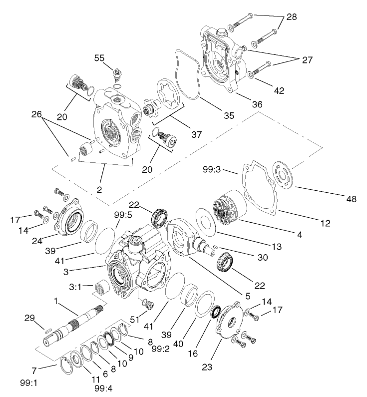 Hydraulic Piston Pump Assembly No. 104-3874