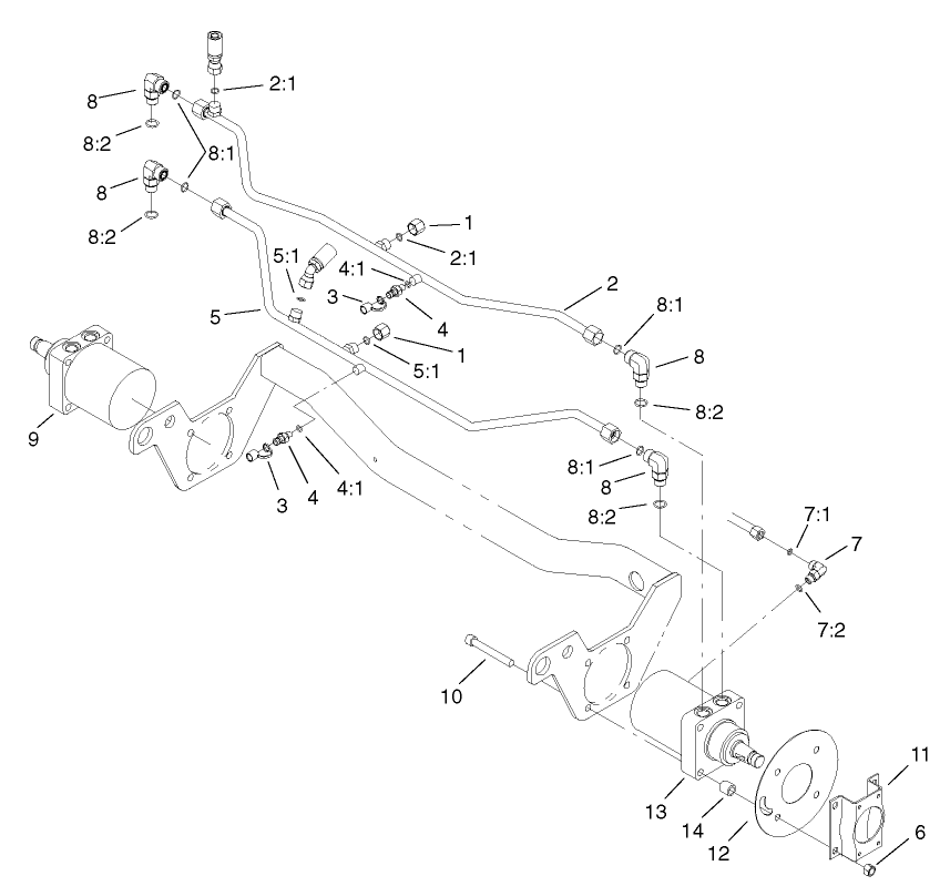 Hydraulic Motor Installation Assembly