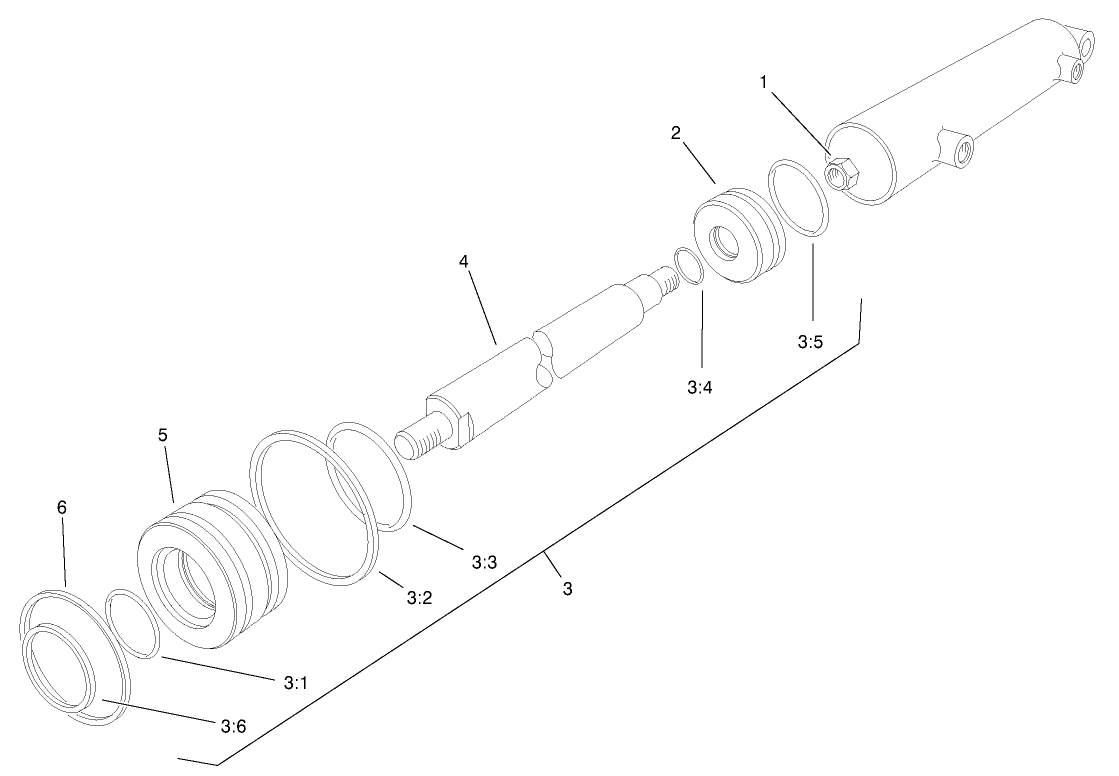 Hydraulic Lift Cylinder Assembly No. 94-5031