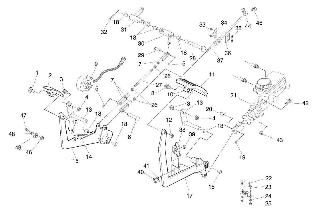 BRAKE & ACCELERATOR PEDAL ASM