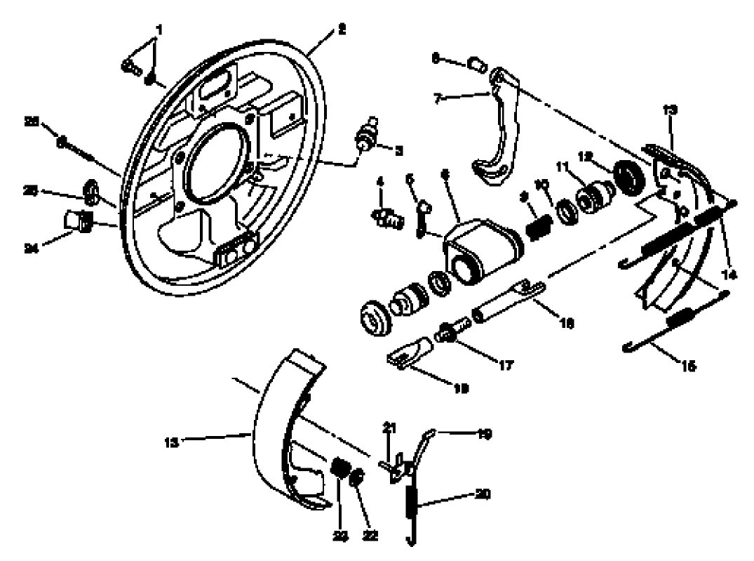 REAR BRAKE ASM