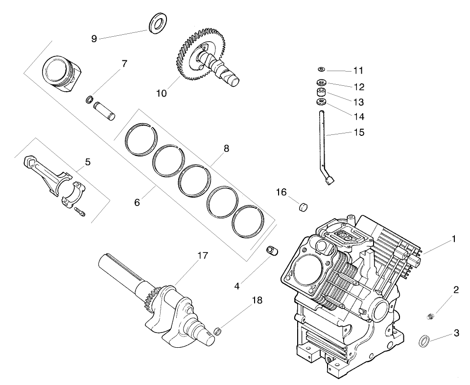 ENGINE KOHLER MODEL CH20S SPEC. NO. 64647