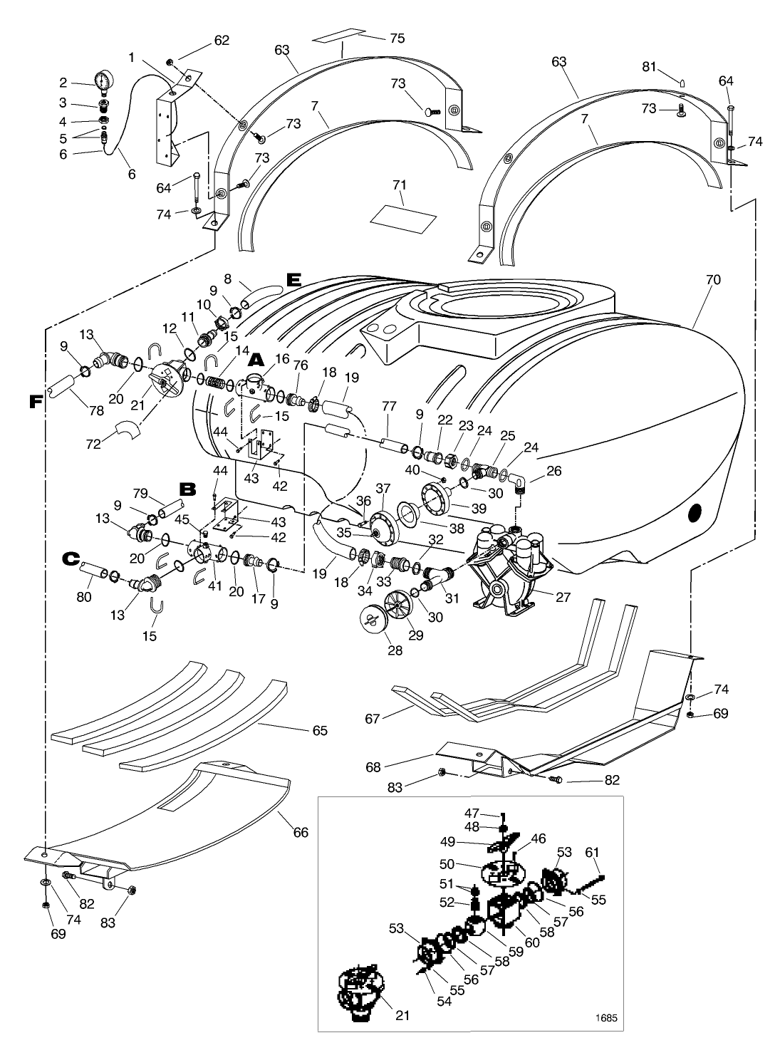 TANK/SADDLE ASM