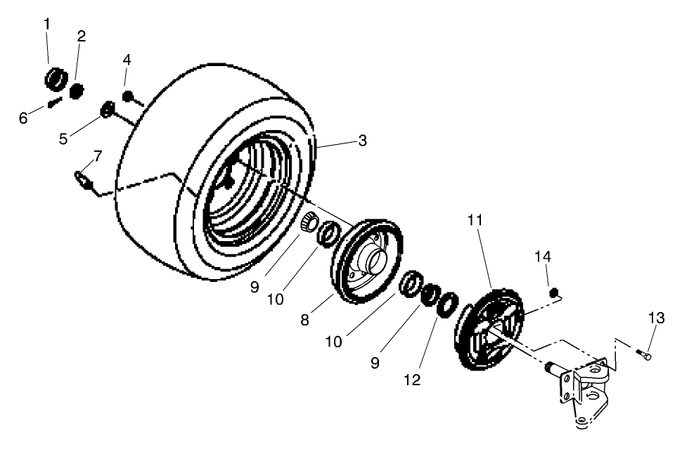 FRONT WHEEL ASM