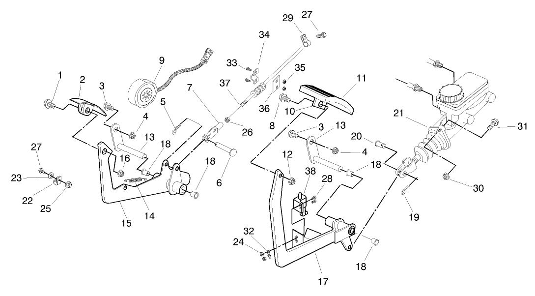 BRAKE & ACCELERATOR PEDAL ASM