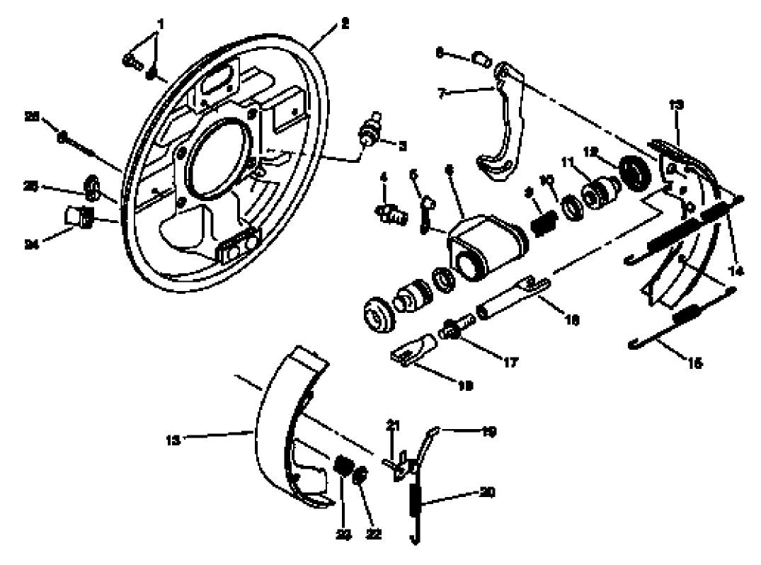 REAR BRAKE ASM