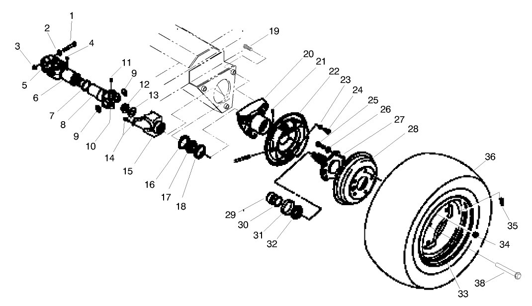 REAR AXLE ASM