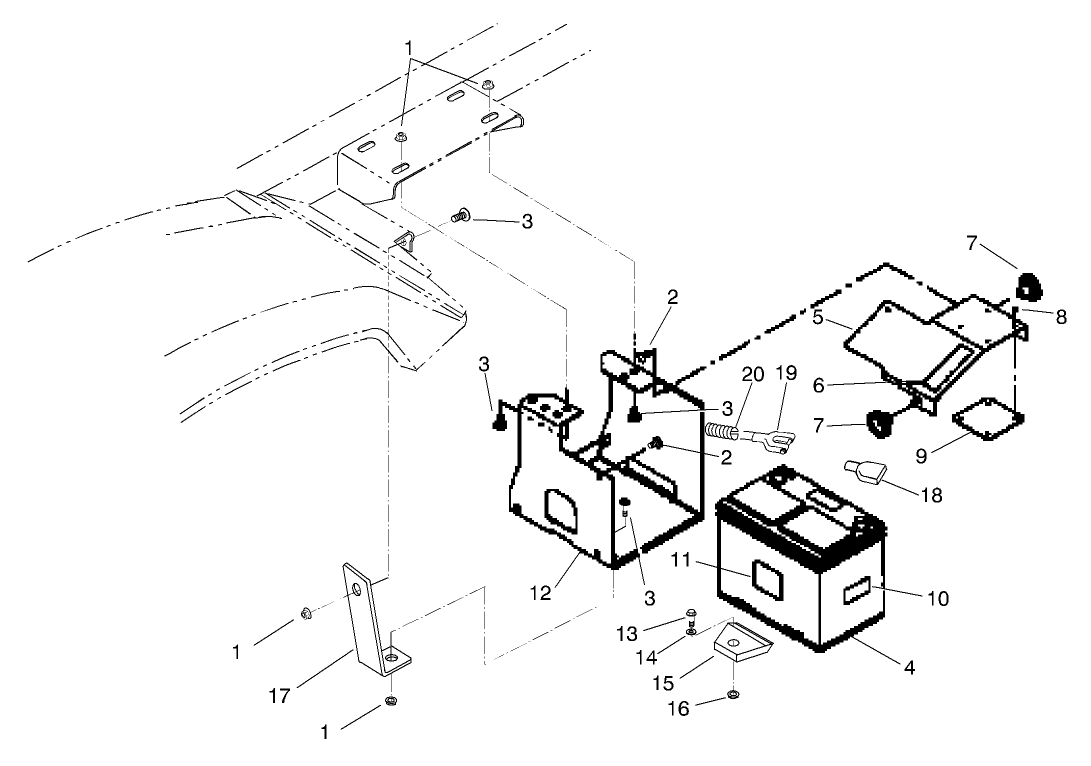 BATTERY MOUNT ASM