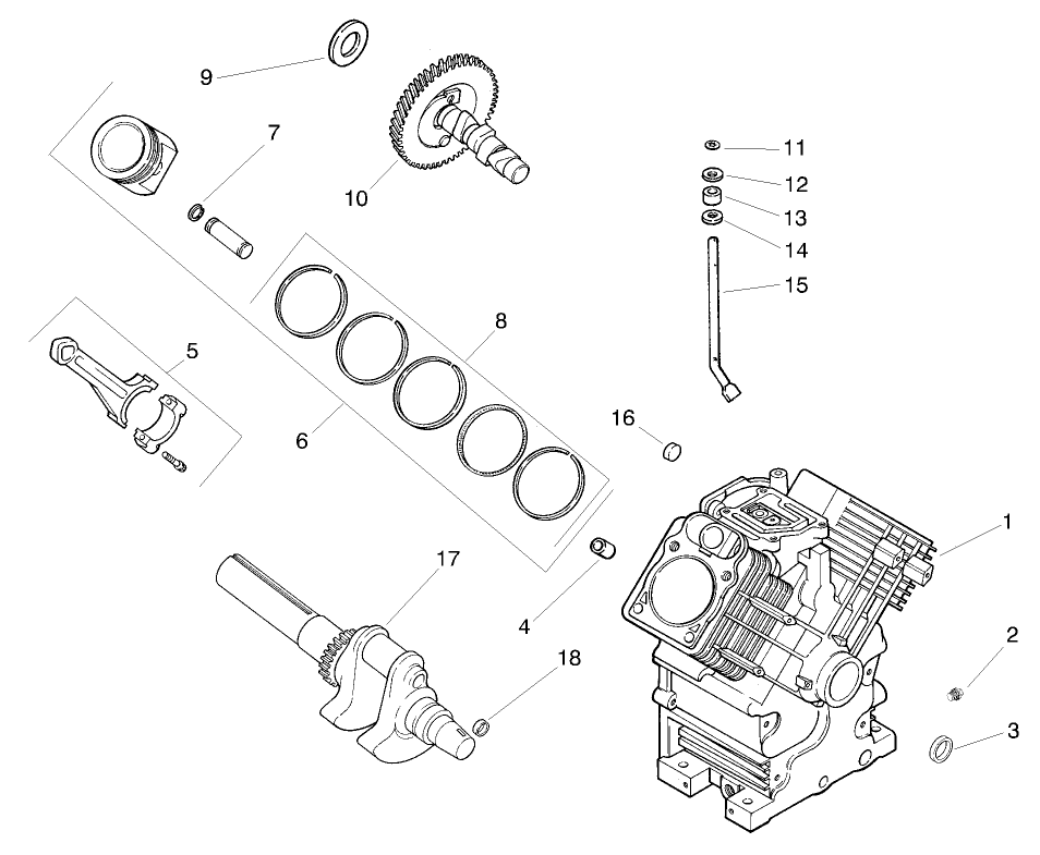 ENGINE KOHLER MODEL CH20S SPEC. NO. 64647