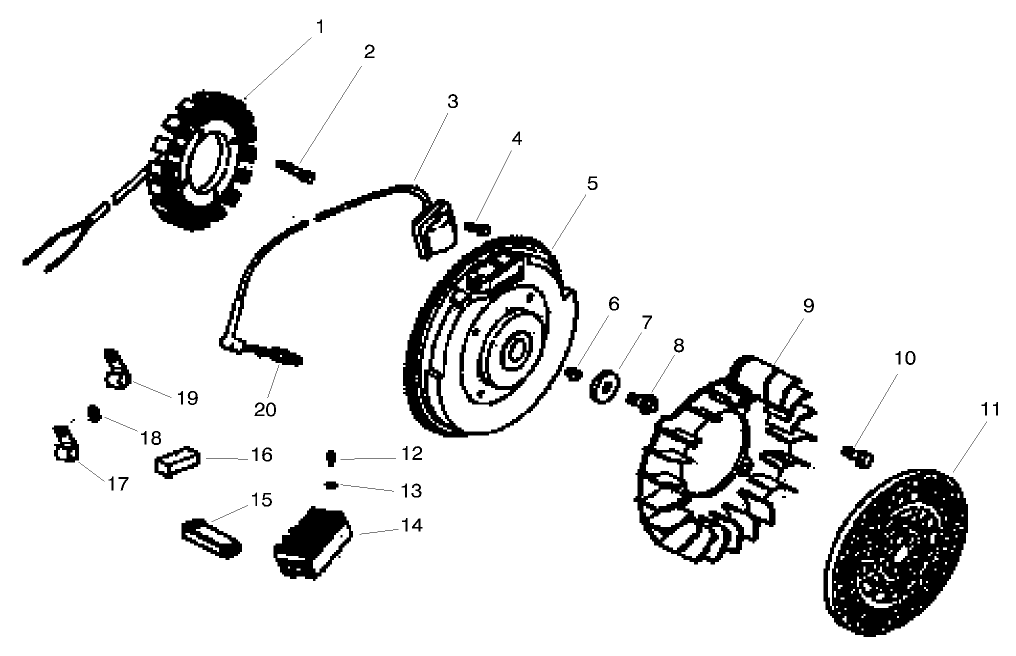 ENGINE KOHLER MODEL CH20S SPEC. NO. 64647