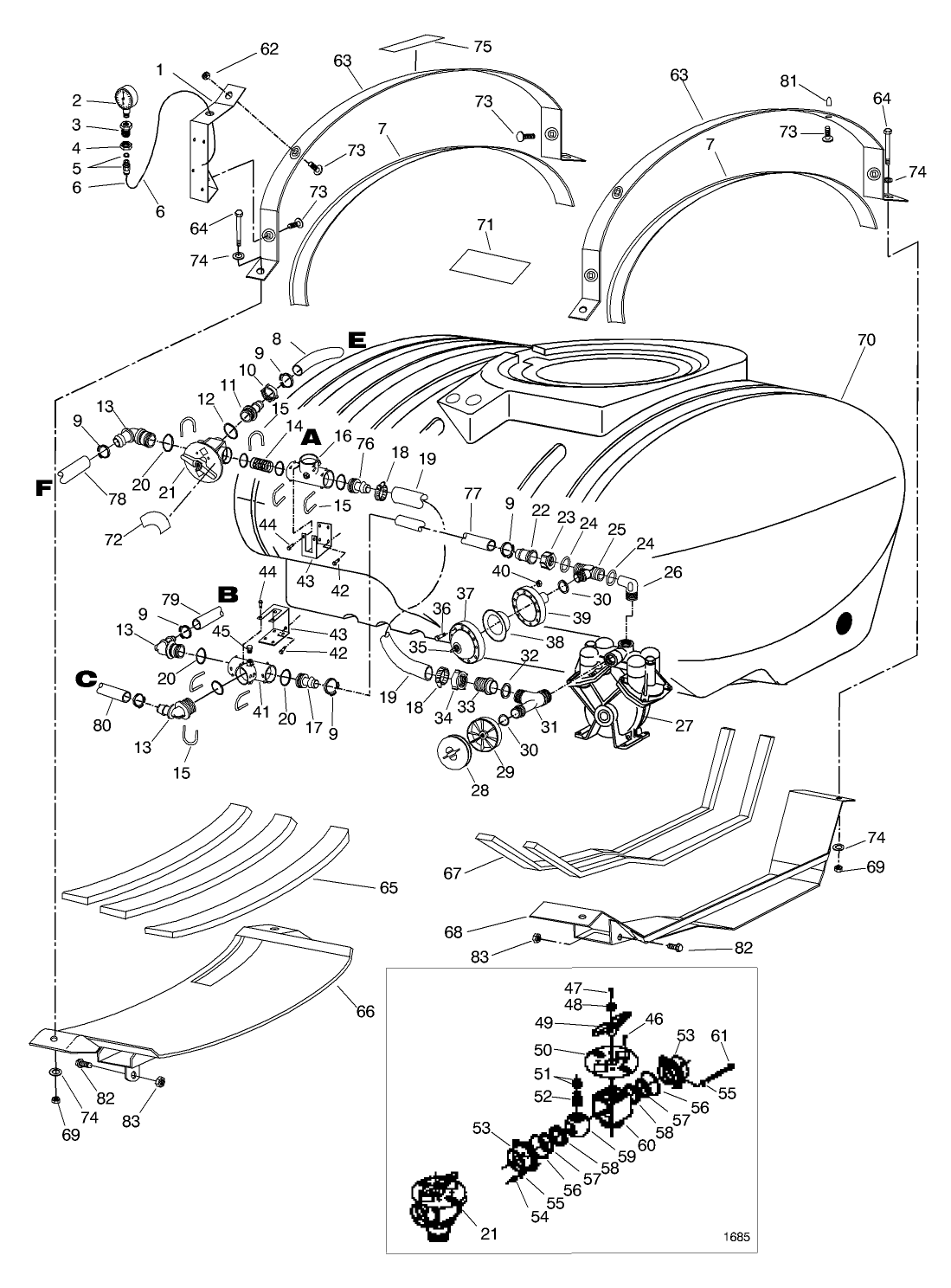 TANK/SADDLE ASM