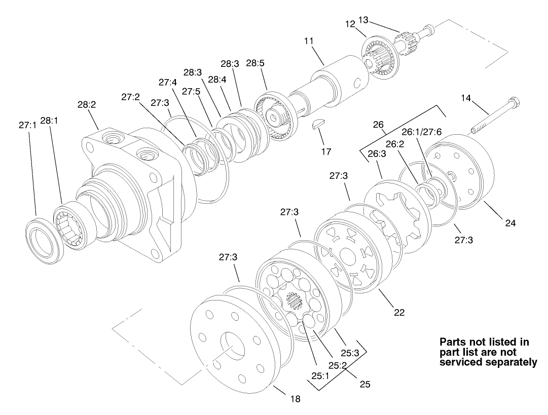 Hydraulic Drive Motor Assembly No. 92-9199