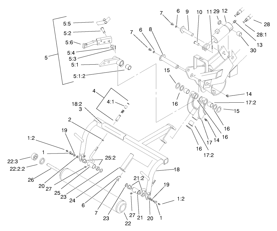 Right Hand Pull Frame Assembly