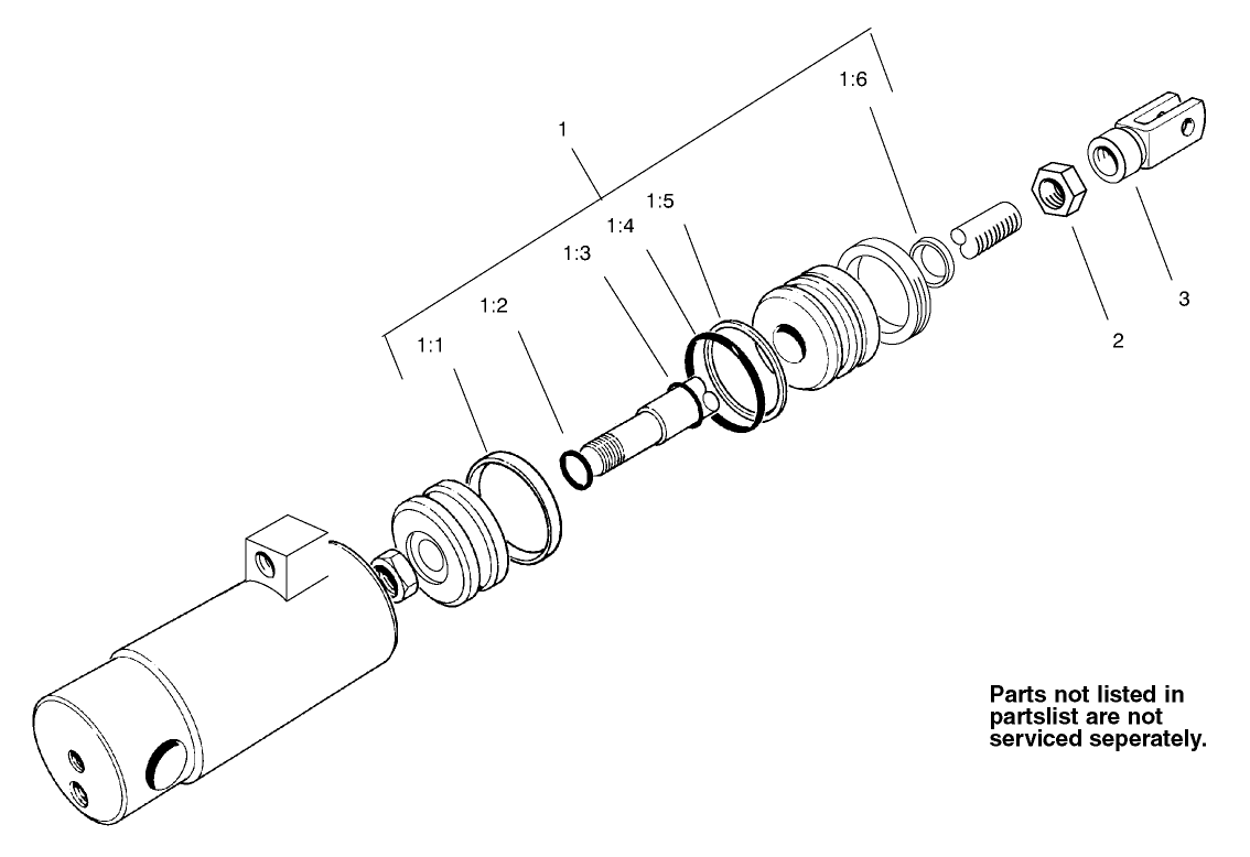 Hydraulic Cylinder Assembly No. 105-3822