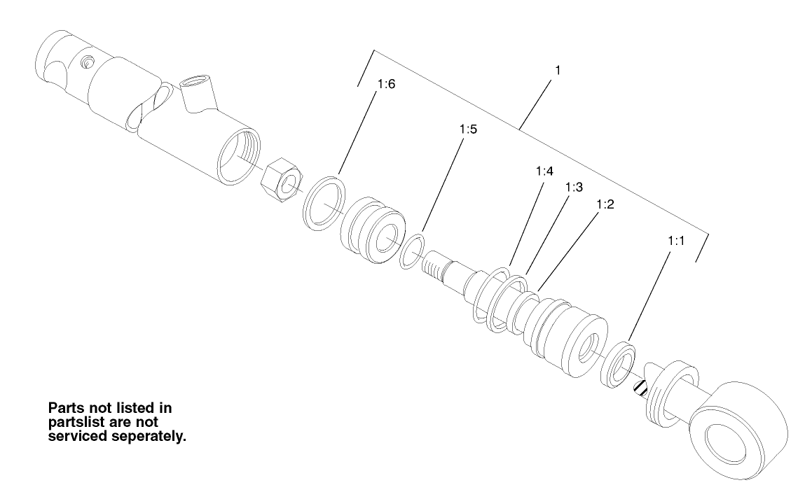 Hydraulic Cylinder Assembly No. 105-3823