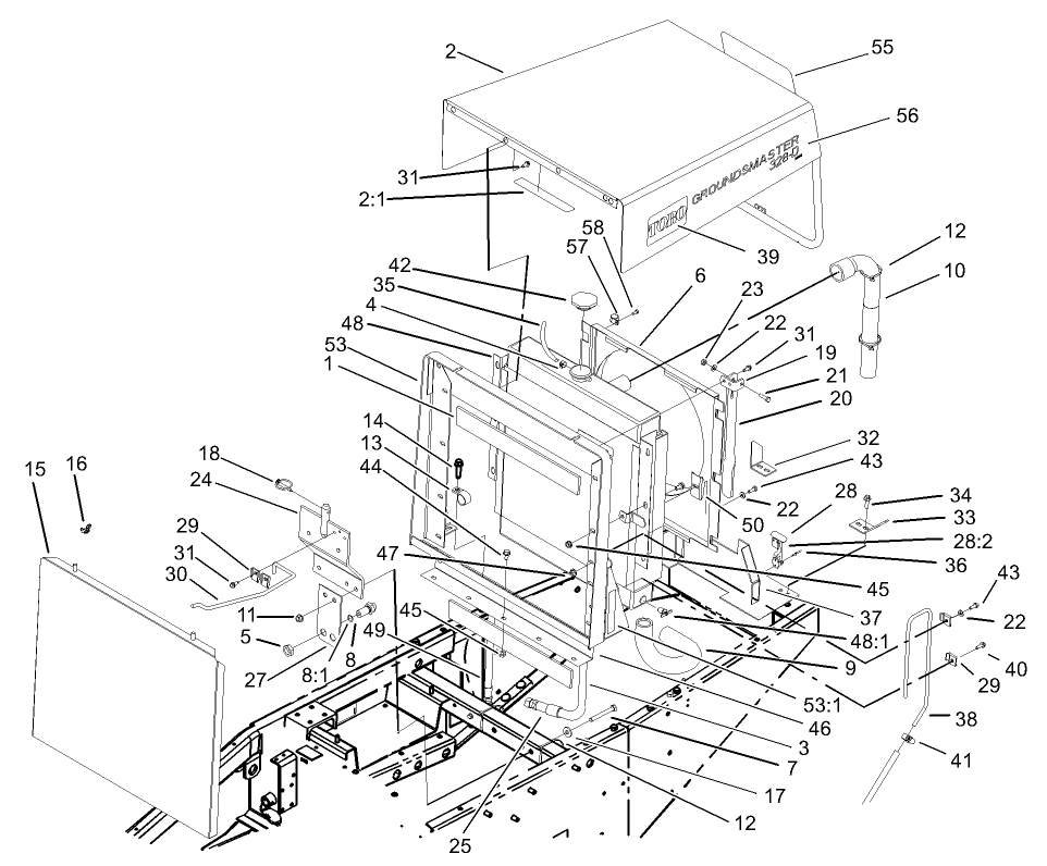 Radiator and Hood Assembly