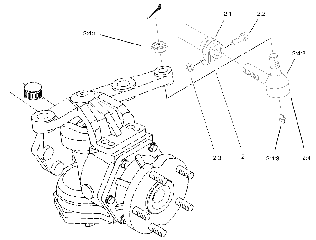 Tie Rod Assembly No. 98-3871-03 (only on: 30627)