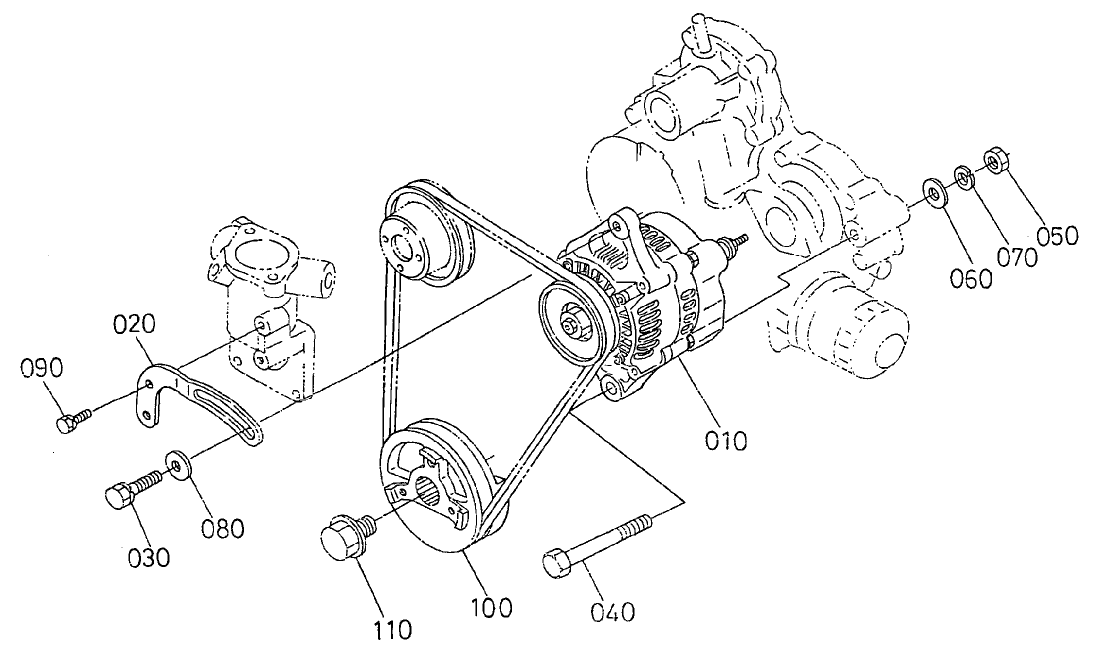 Alternator and Pulley Assembly