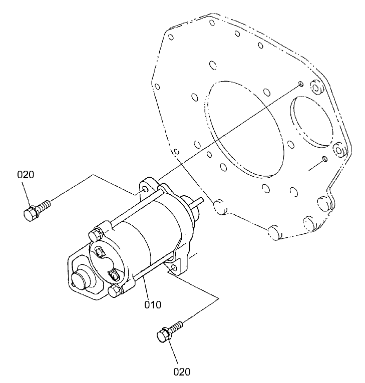 Starter Mount Assembly