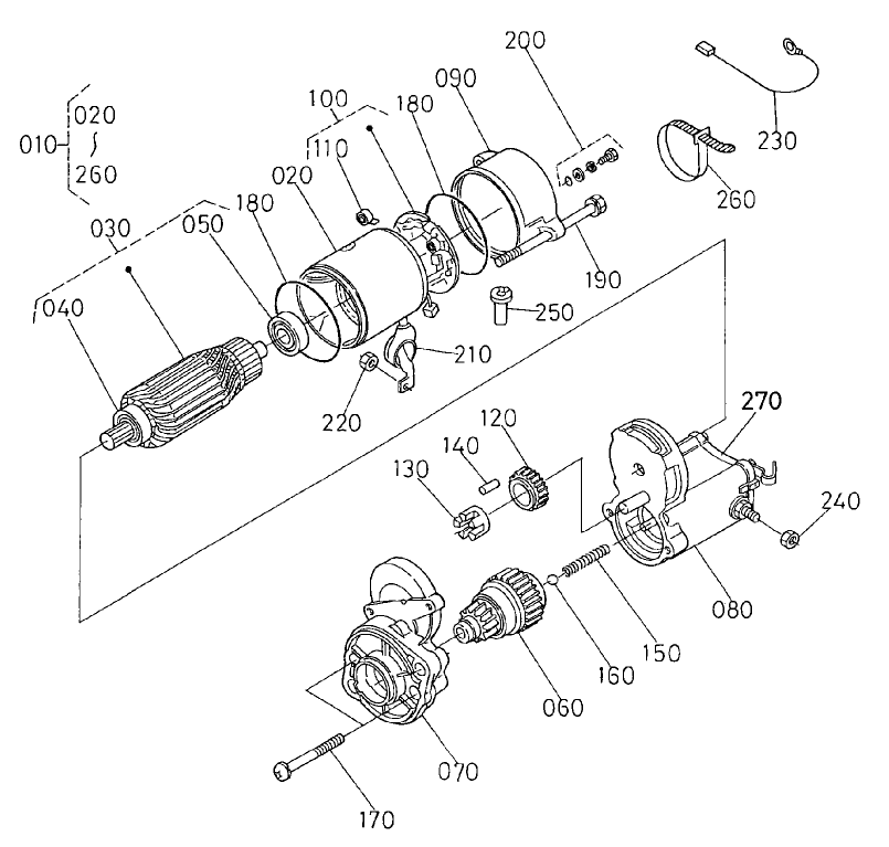Starter Assembly No. 98-9705