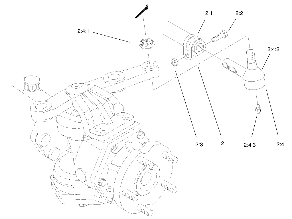 Tie Rod Assembly No. 98-3871-03 (only on: 30631)