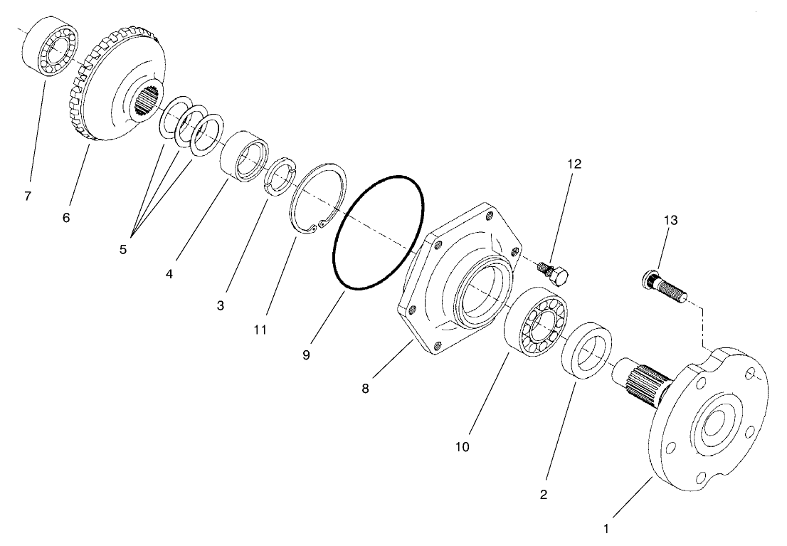 4 Wheel Drive Rear Axle Assembly No. 95-7501 (Continued) Axle Assembly (only on: 30631)