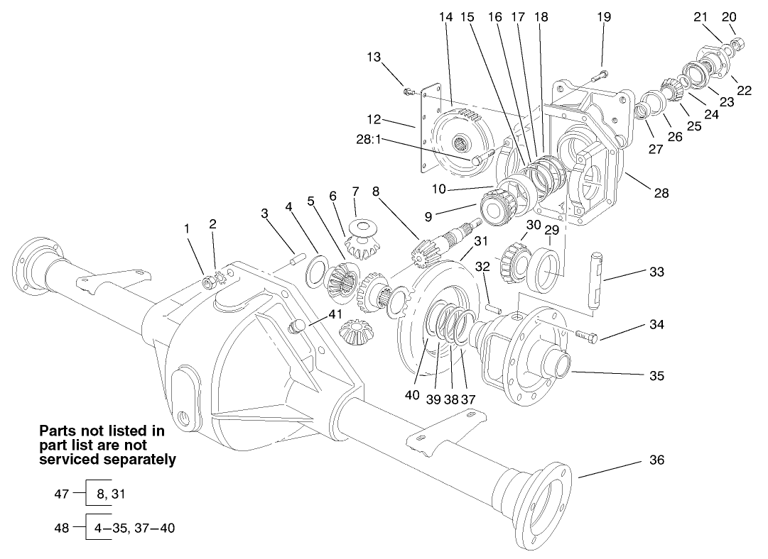 Front Axle Assembly No. 86-9630-03