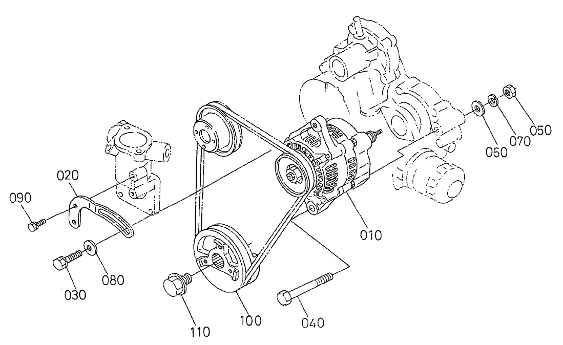 Alternator and Pulley Assembly