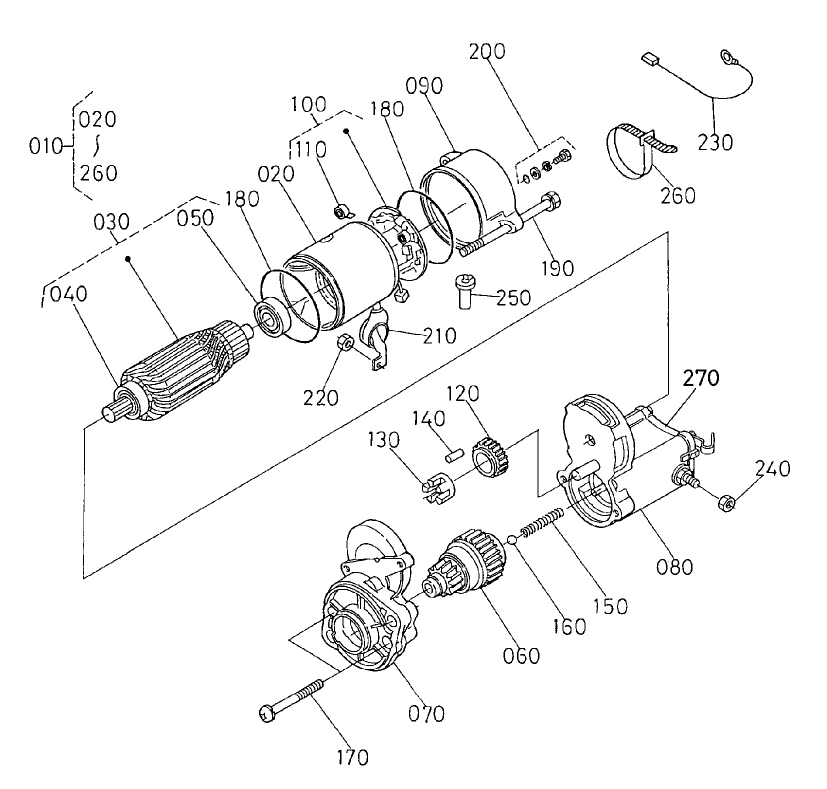 Starter Assembly No. 98-9705