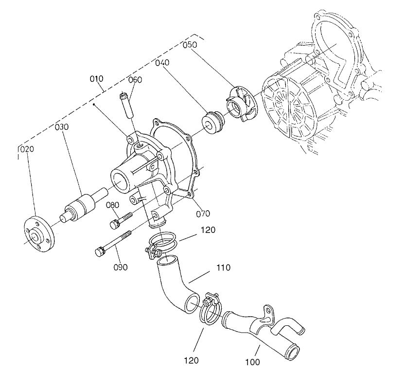 Water pump and Water Pipe Assembly