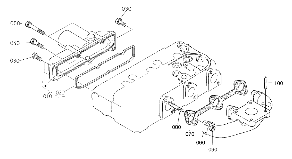 Inlet and Exaust Manifold Assembly